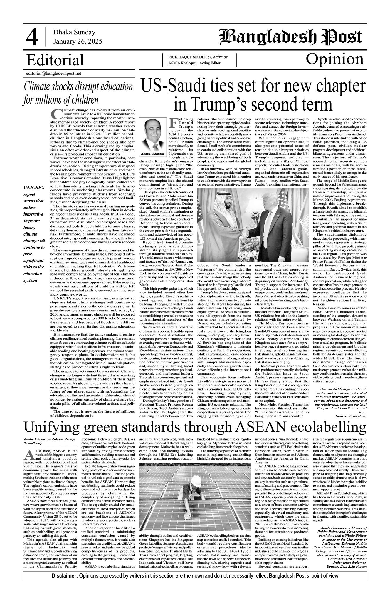 Editorial & Opinion