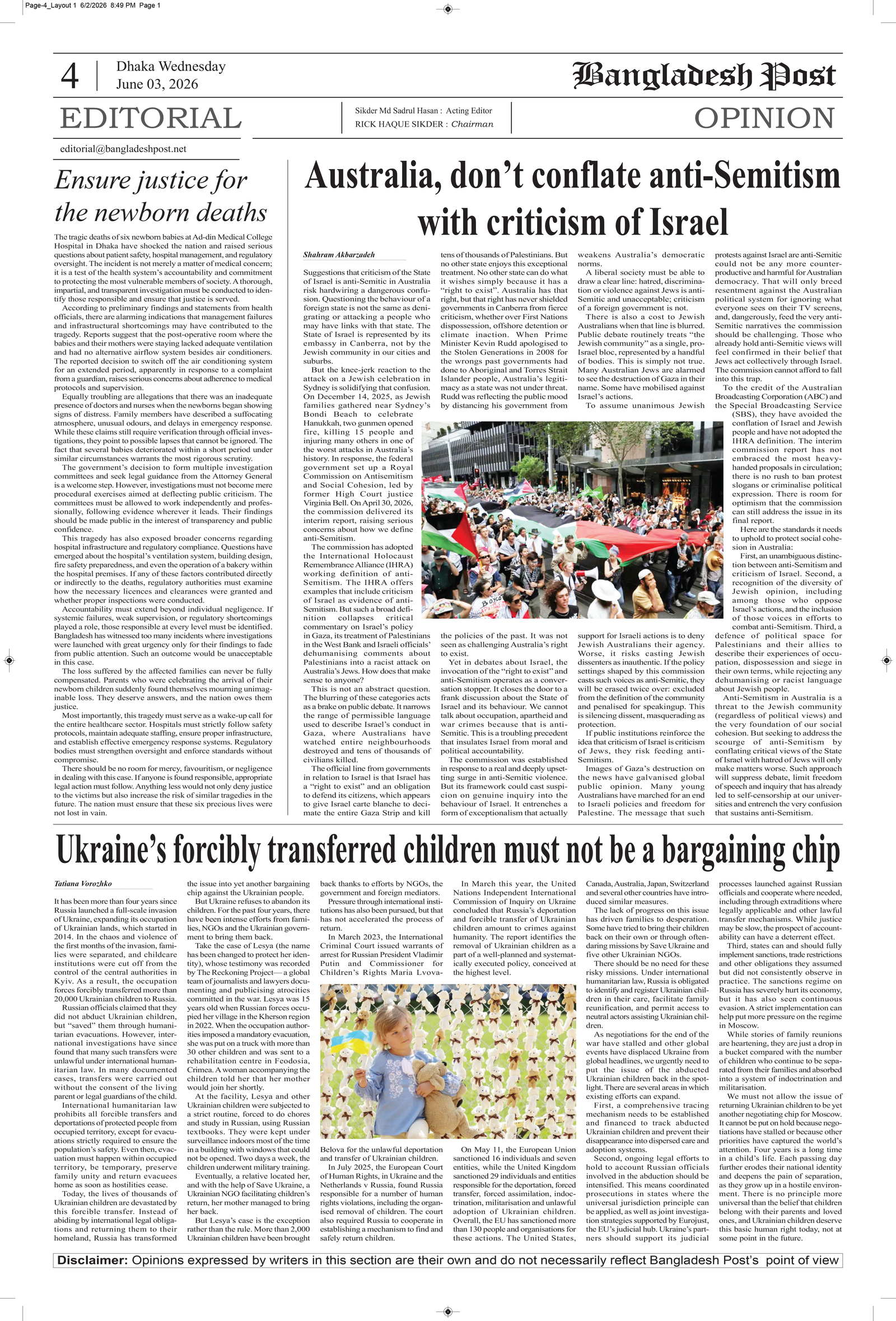 Editorial & Opinion