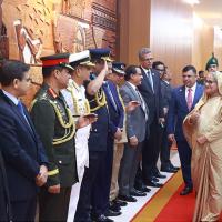 Prime Minister Sheikh Hasina left Dhaka for Delhi 