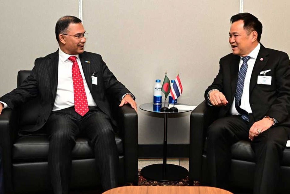 Tarique, Thai PM Anutin hold talks in New York