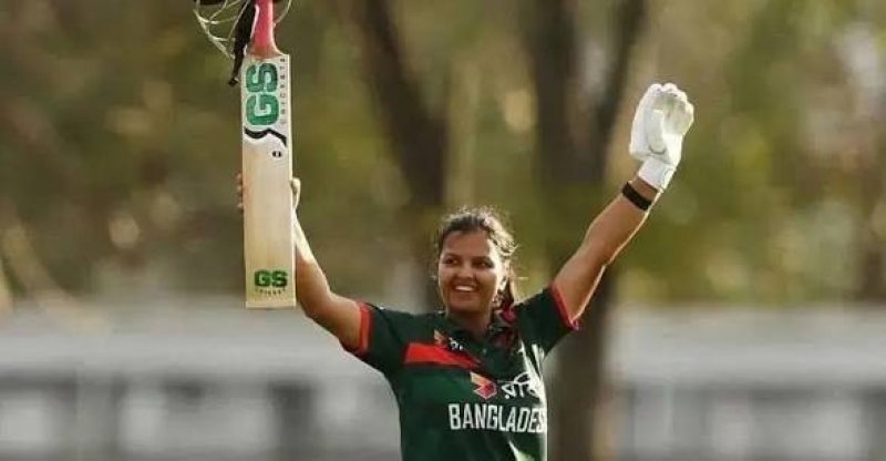 Bangladeshi batter Sobhana hits century against Australia