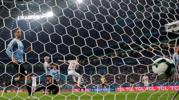 Uruguay fight back against Japan with help of VAR controversy