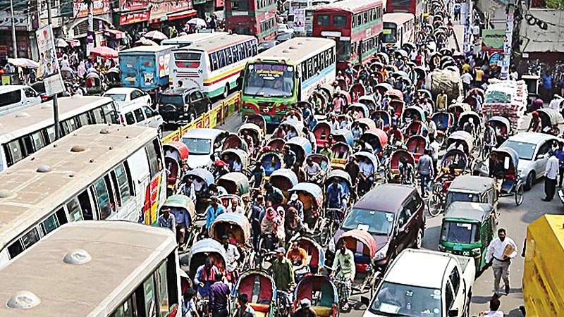 Rickshaw ban on 3 Dhaka roads from July 7