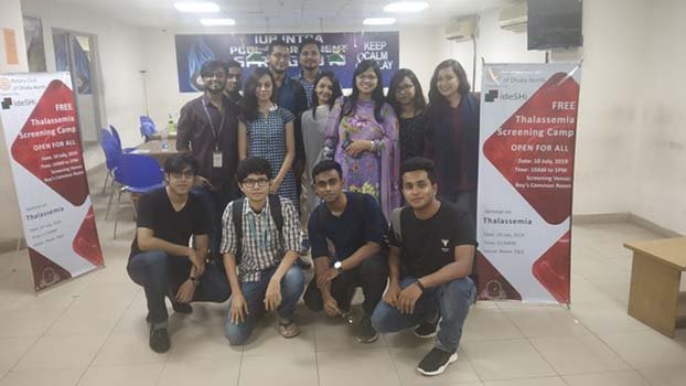 IUB students organise free Thalassemia screening with idesHi