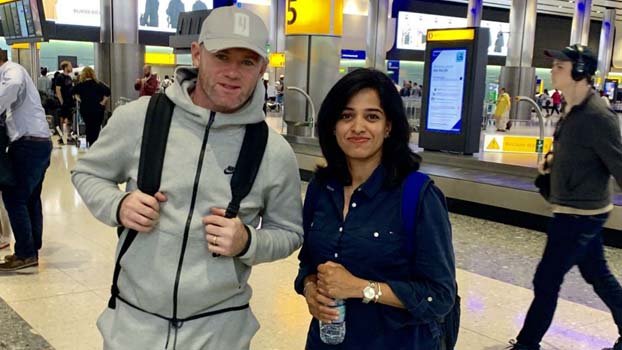 Rooney arrives in UK ahead of Derby move