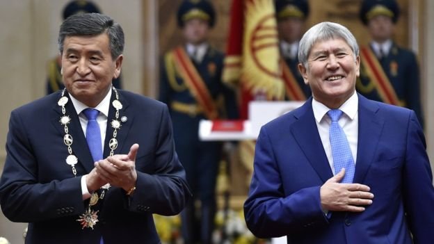 Kyrgyzstan's ex-president arrested after raids on home