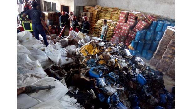 Fire at Benapole port chemical warehouse