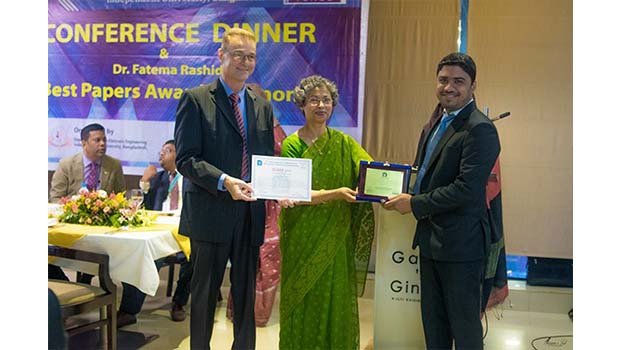 IUB research associate receives 2nd best paper award at ICAEE