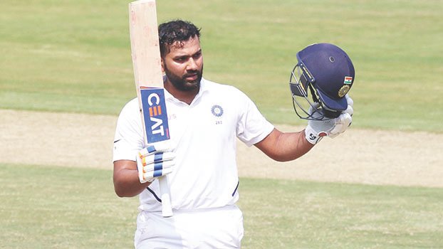 Rohit hits   hundred as India make SA toil