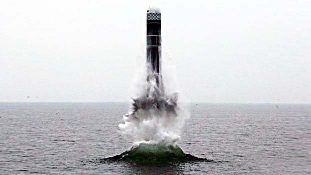 North Korea tests submarine-capable missile fired from sea