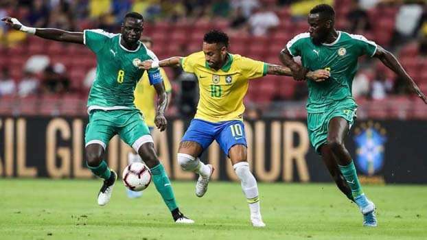 Brazil held by Senegal  in friendly