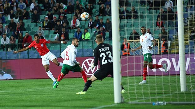 England thrash Bulgaria amid racist abuse