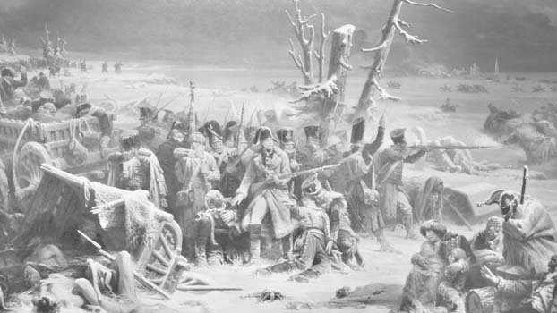Napoleon retreats from Moscow