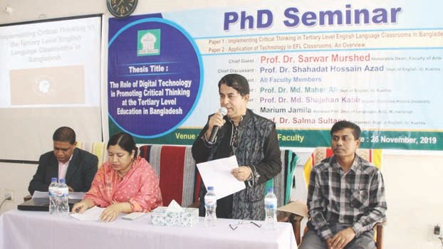 Seminar on critical thinking held at IU