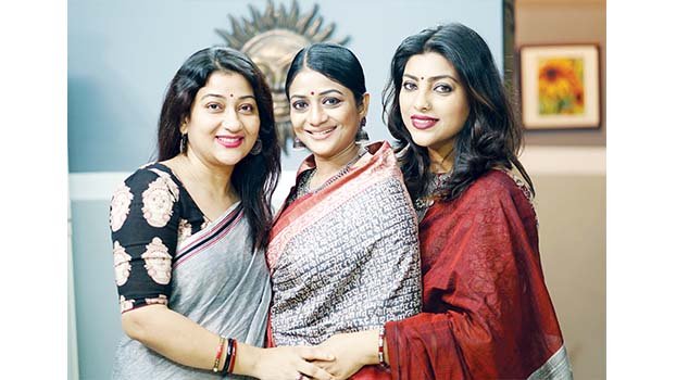 First time together  Sweety, Deepa and Mou