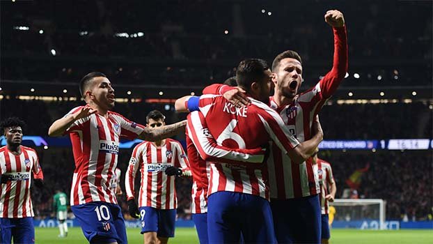 Atletico stroll into knockout stage after beating Lokomotiv