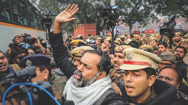 Dozens detained in Delhi for defying Section 144