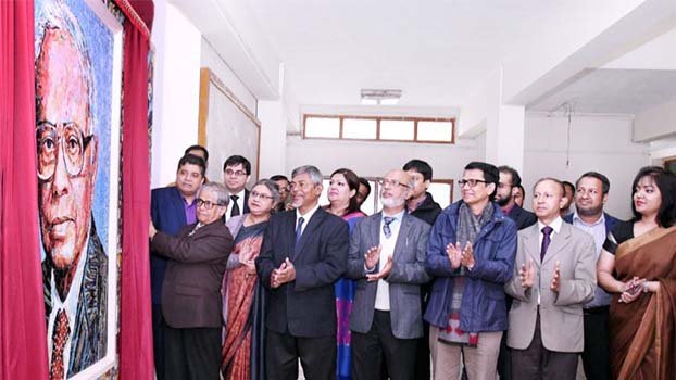 Portrait of Prof Kamal unveiled at DU