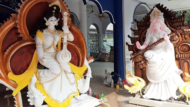Kishoreganj ready to celebrate Saraswati Puja