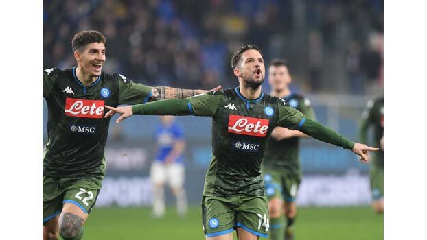 Napoli prevail in six-goal thriller against Sampdoria