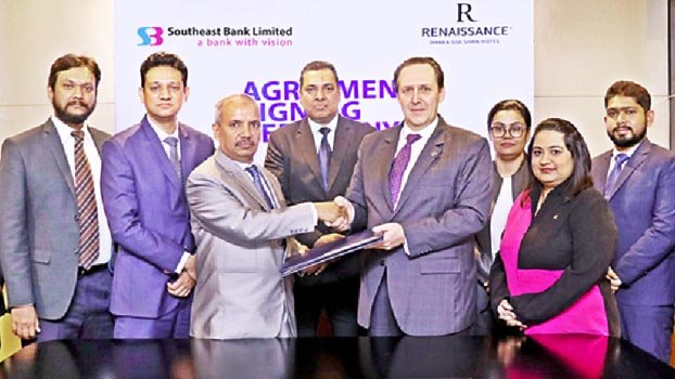 Southeast Bank  signed ink deal with Renaissance Dhaka 