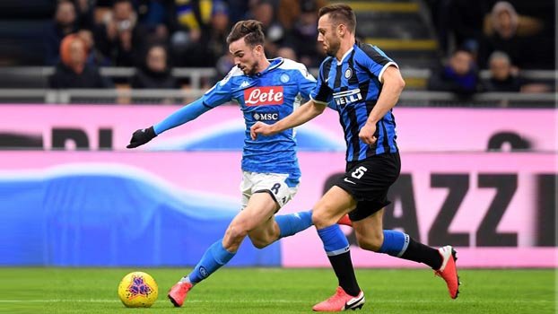 Napoli sink Inter to close in on Italian Cup final