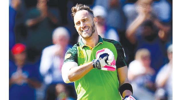Du Plessis back for South Africa’s tour to India