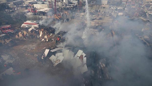 10 Palestinians killed in Gaza market fire