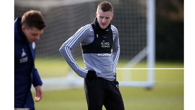 Vardy likely to return against Villa