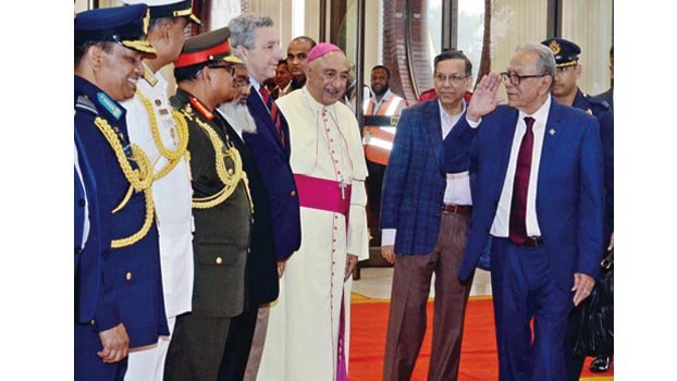 President returns home