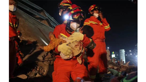 China quarantine hotel collapse kills 10