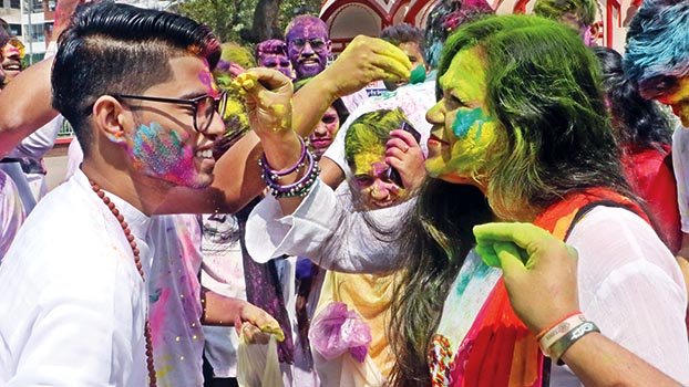 Holi festival celebrated with festivity