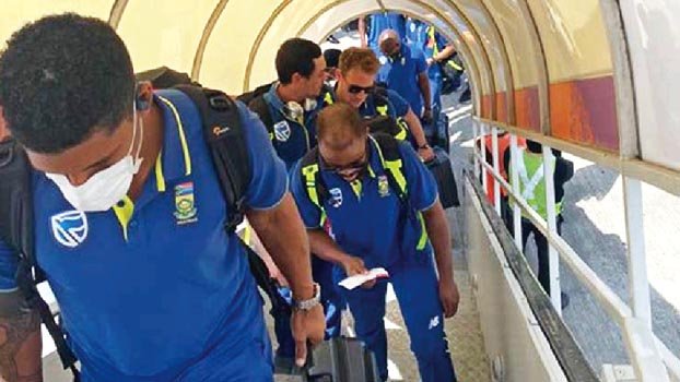 Proteas cricket team told to  self-isolate upon return from India