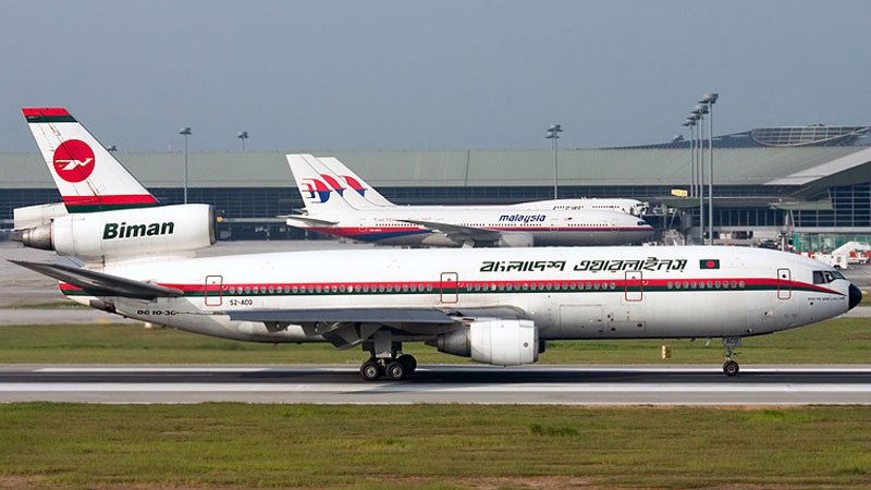 All passenger flights with 10 countries suspended