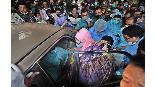 Khaleda temporarily released 
