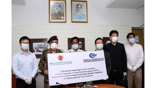 China Harbour donates corona  prevention, diagnostic kits