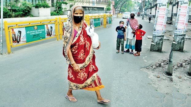 They wait on city roads for relief