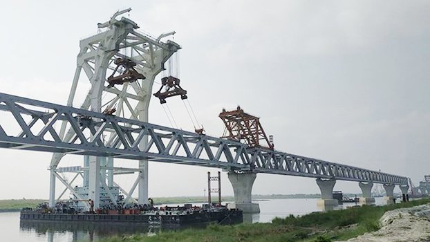 Padma Bridge construction goes on