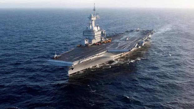 A third of French aircraft carrier crew have coronavirus