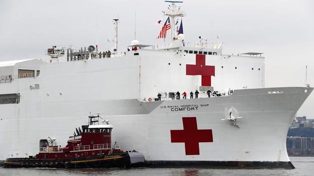 US Hospital ship offloads remaining patients