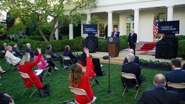 Trump abandons ‘enemy’ media briefings, then comes right back