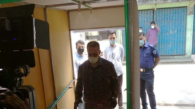 Disinfection tunnels set up in 16 Ctg police stations 