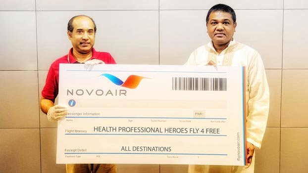 Novoair offers free tickets to health professionals