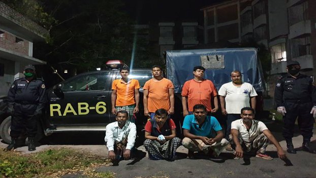 8 gamblers held in Jhenaidah