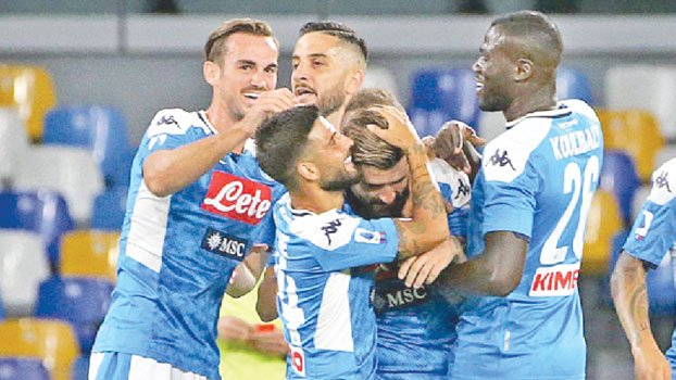 Hapless Sassuolo have four goals disallowed in Napoli defeat