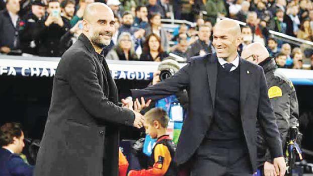 Roles reversed as Guardiola seeks to follow trail blazed by Zidane