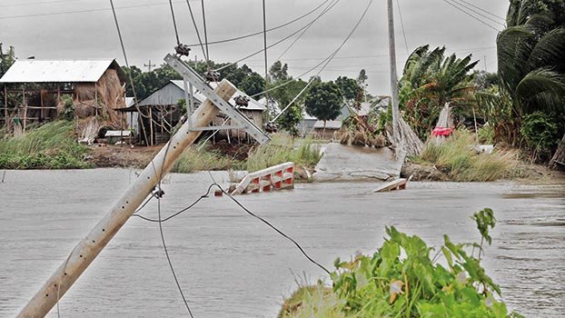 New areas inundated