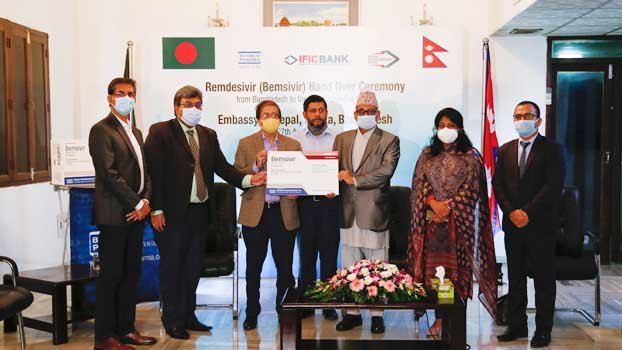 Beximco, IFIC Bank, Nepal BD Bank donate Remdesivir injection to Nepal