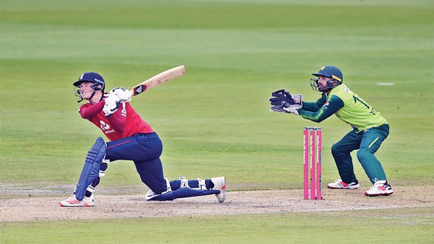 Banton shines for England before rain mars first T20