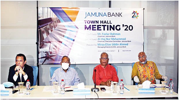 Jamuna Banks holds  Town Hall Meeting 